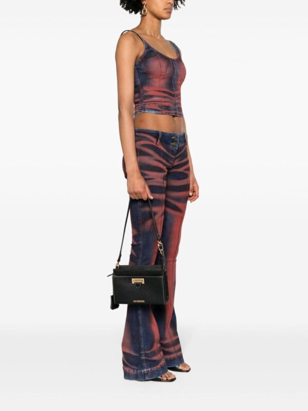 Love Moschino logo-lettering pebbled shoulder bag - Image 2