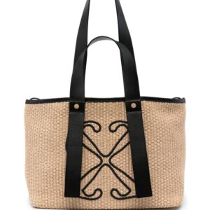Off-White Arrows-embroidered tote bag