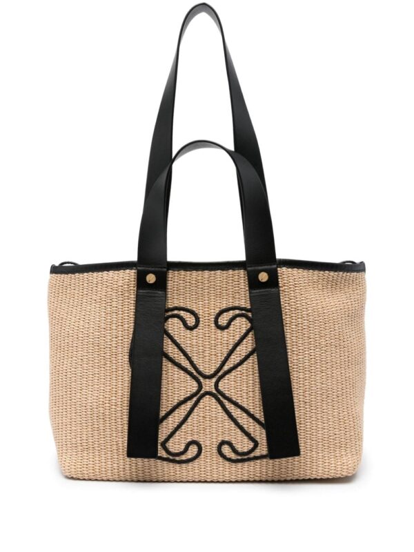 Off-White Arrows-embroidered tote bag