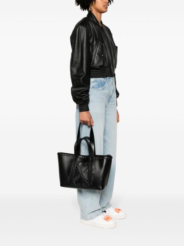 Off-White Arrows-stitch leather tote bag - Image 2