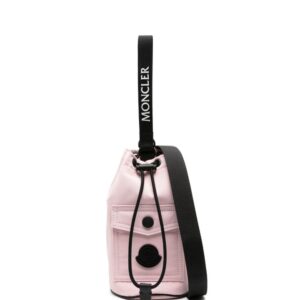 Moncler mini logo-appliqué bucket bag