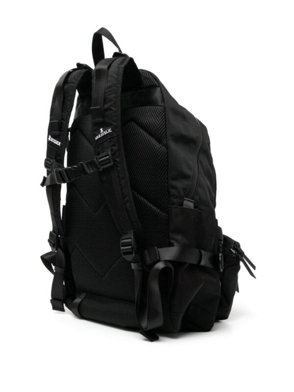Makavelic logo-appliqué zipped backpack - Image 5