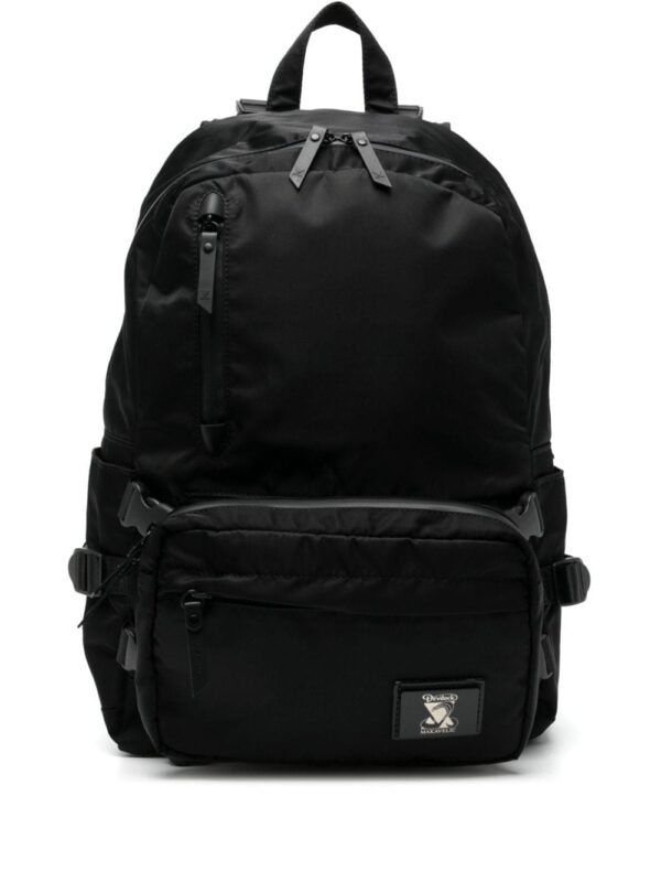 Makavelic logo-appliqué zipped backpack
