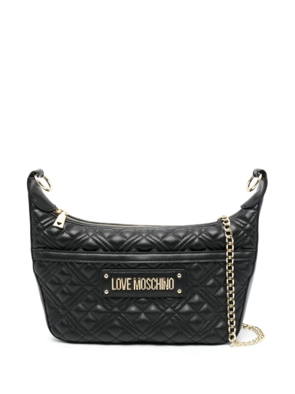 Love Moschino logo-lettering quilted bag