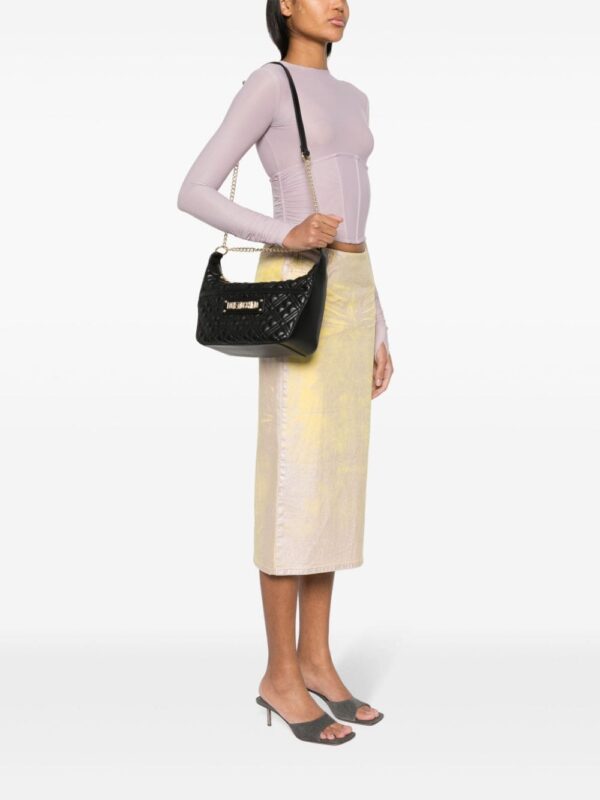 Love Moschino logo-lettering quilted bag - Image 2