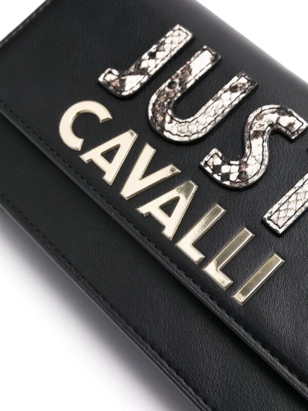 Just Cavalli embossed-logo clutch bag - Image 4