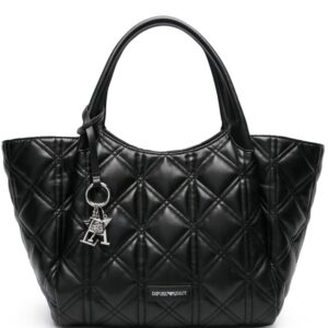 Emporio Armani diamond-quilted tote bag