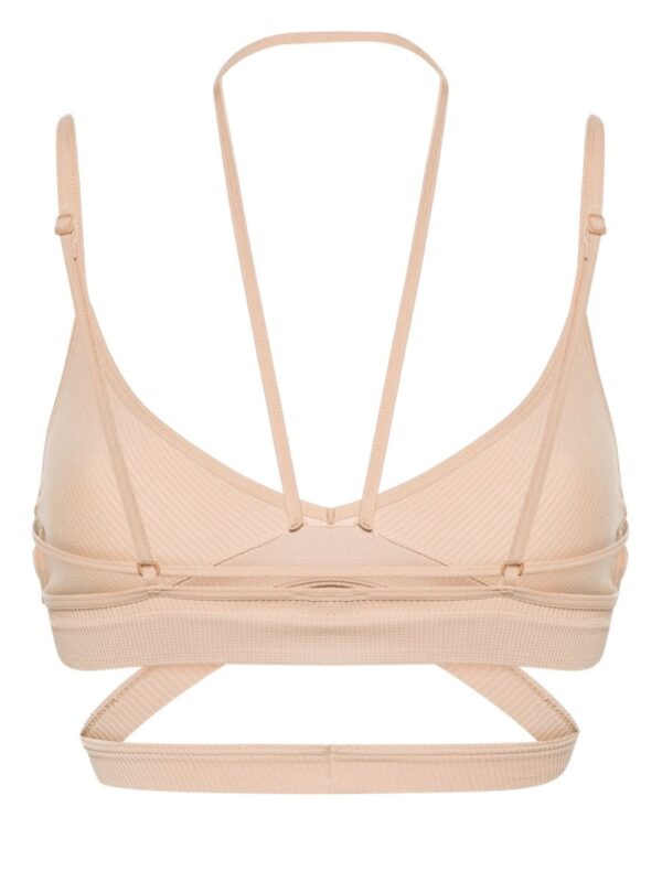ANDREĀDAMO  ribbed strappy halterneck bra - Image 2