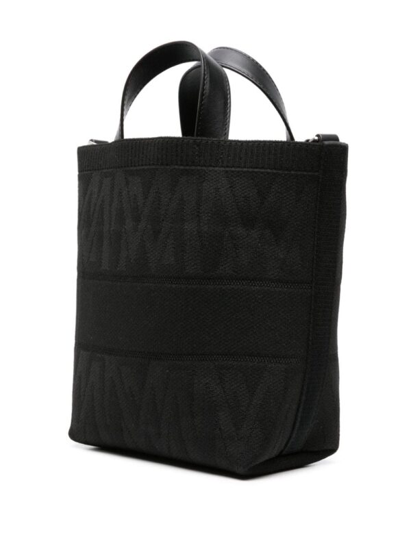 Moncler logo-embroidered woven tote bag - Image 3