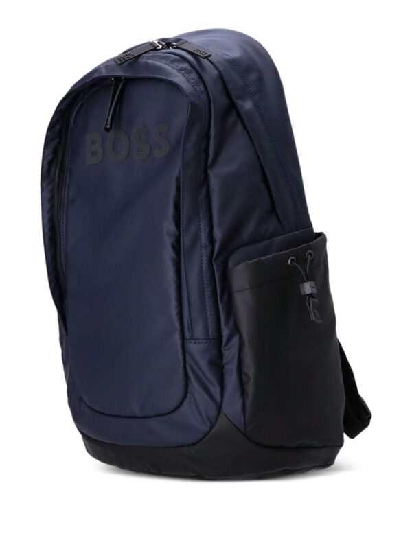 BOSS Thunder logo-appliqué coated-finish backpack - Image 3