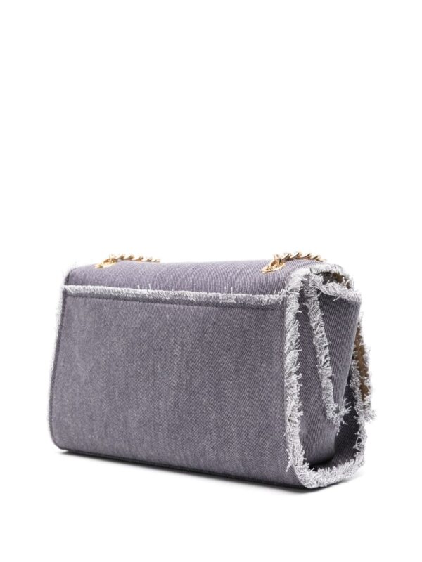 Love Moschino logo-lettering denim shoulder bag - Image 2