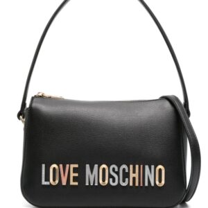 Love Moschino logo-lettering faux-leather shoulder bag