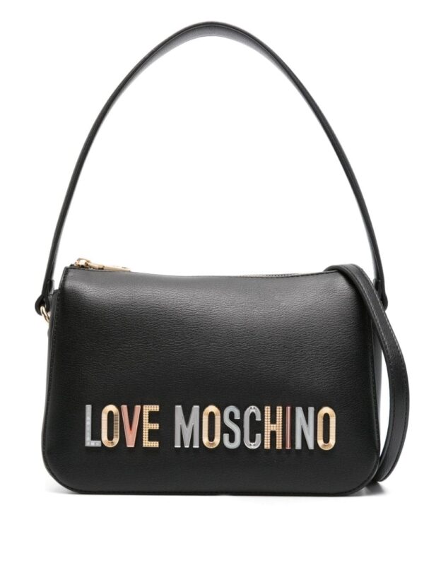 Love Moschino logo-lettering faux-leather shoulder bag