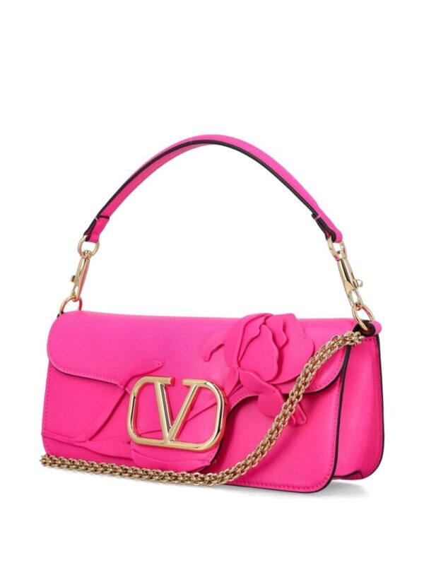 Valentino Garavani Locò floral-appliqué shoulder bag - Image 4