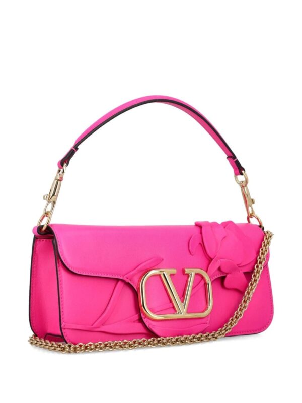 Valentino Garavani Locò floral-appliqué shoulder bag - Image 3
