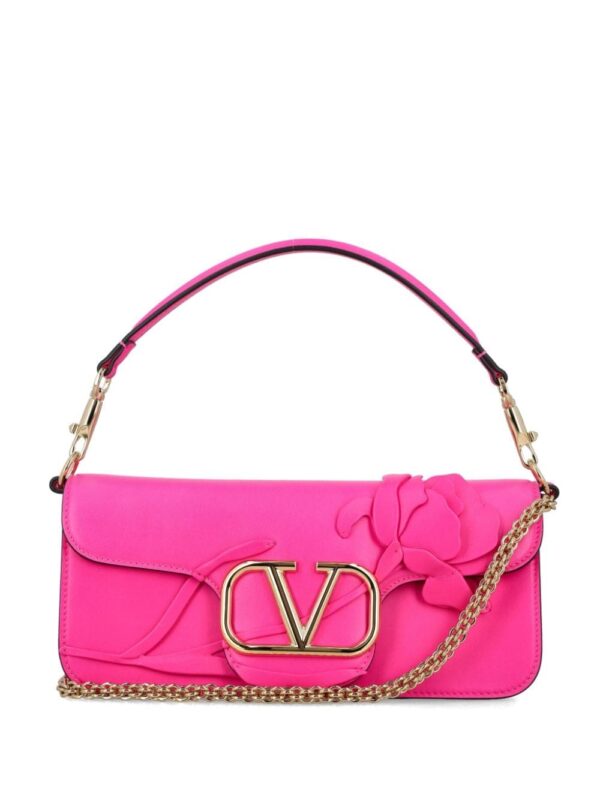 Valentino Garavani Locò floral-appliqué shoulder bag