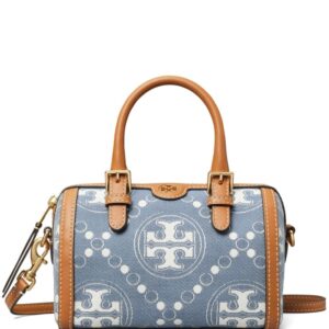 Tory Burch T Monogram denim tote bag