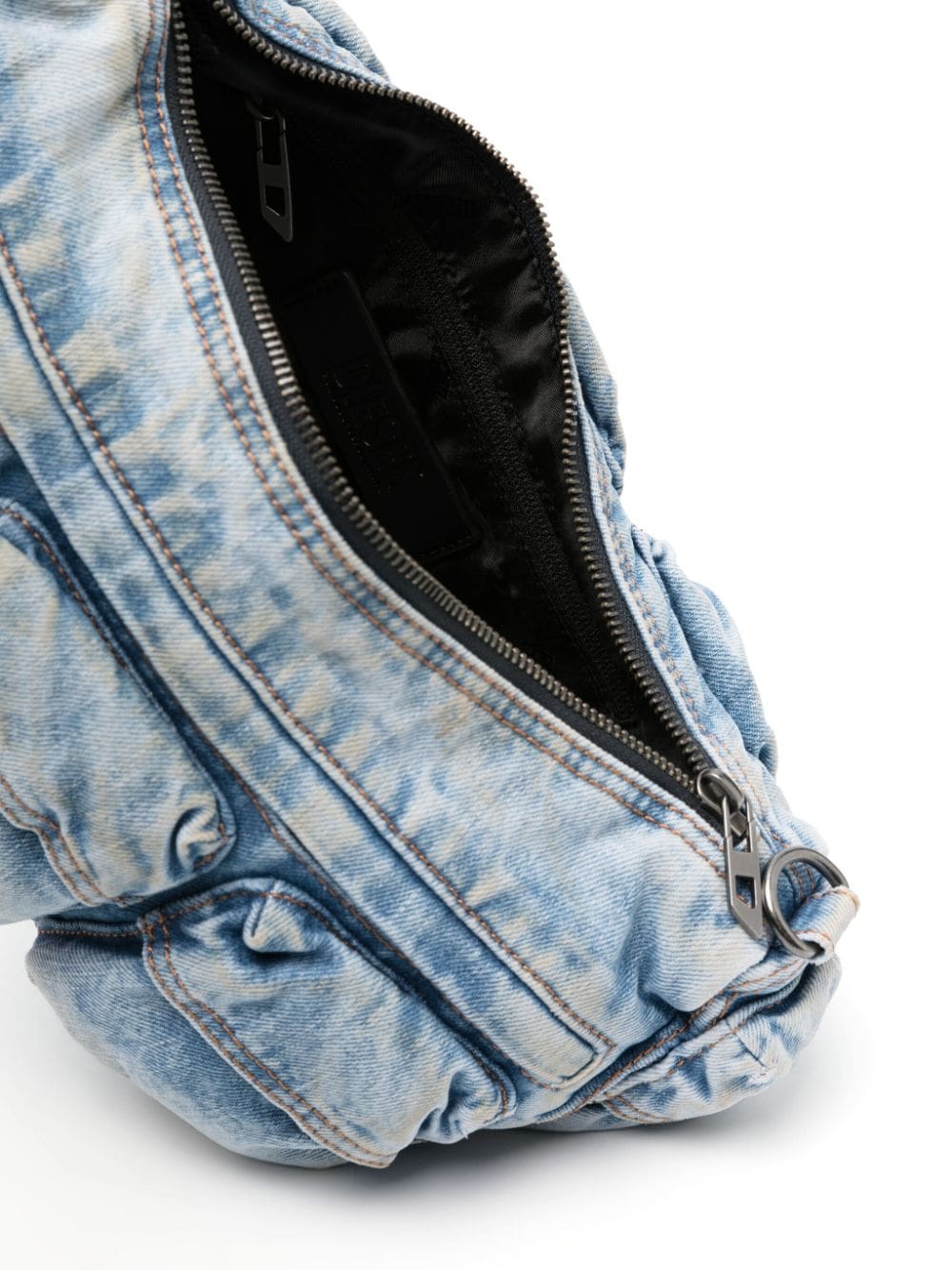 Diesel Re-Edition Travel 3000 denim shoulder bag - Image 5