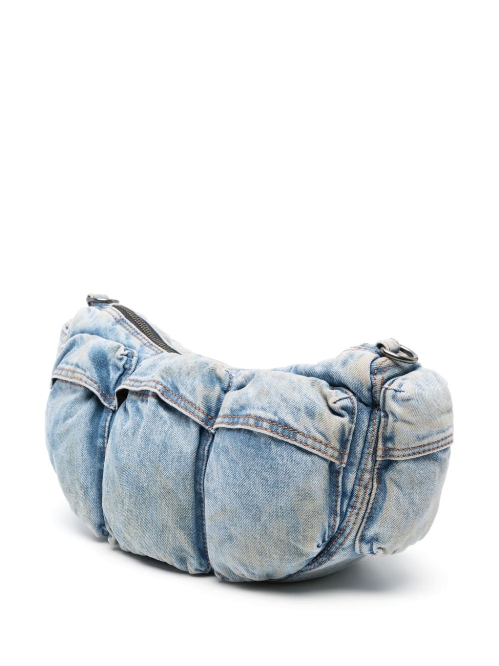 Diesel Re-Edition Travel 3000 denim shoulder bag - Image 3