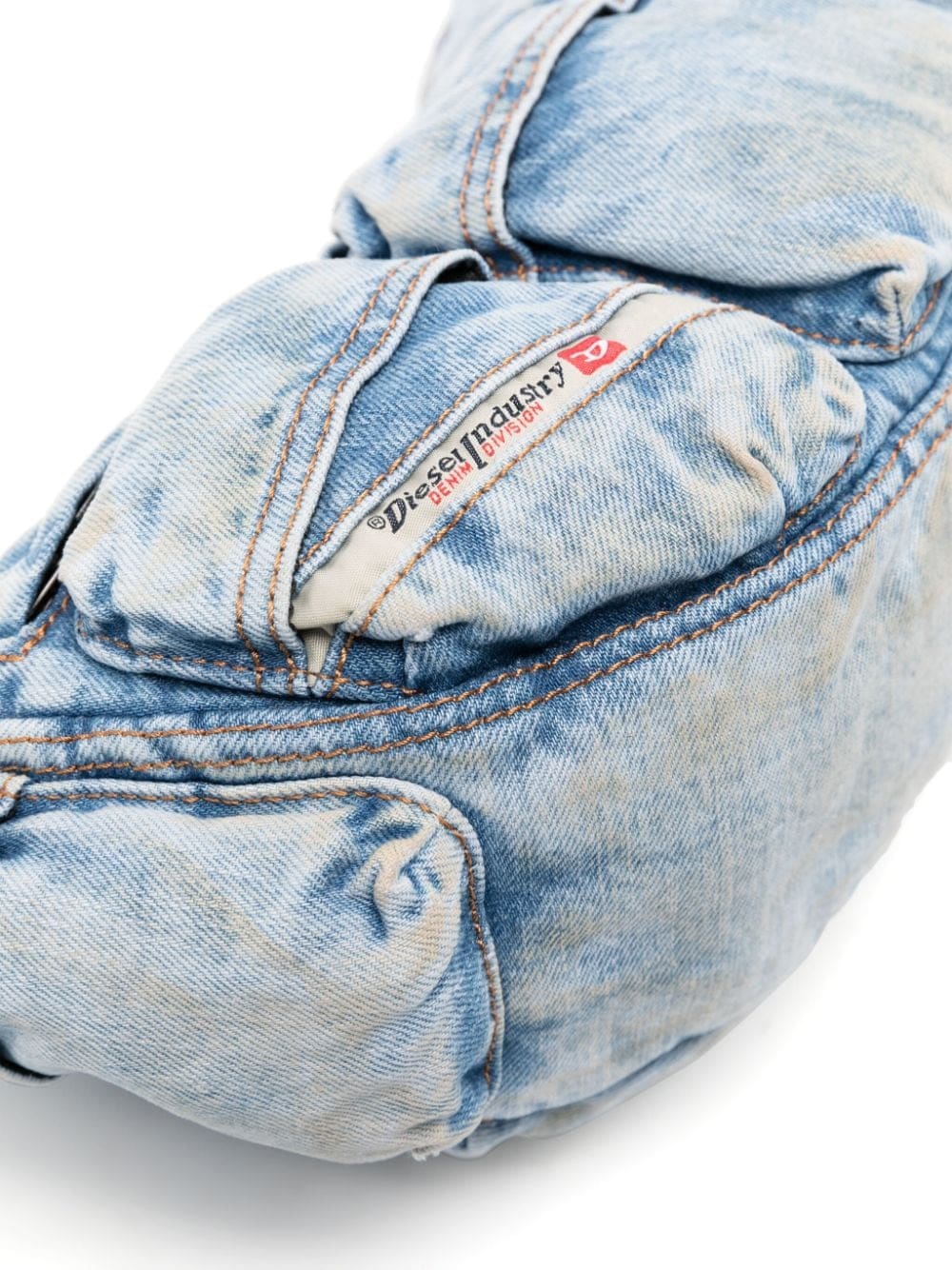 Diesel Re-Edition Travel 3000 denim shoulder bag - Image 4