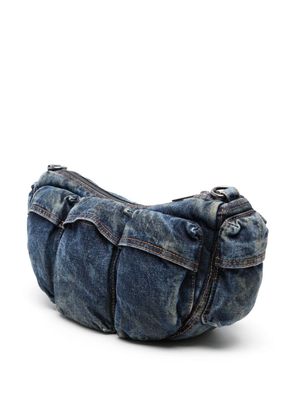 Diesel Re-Edition Travel 3000 denim shoulder bag - Image 3