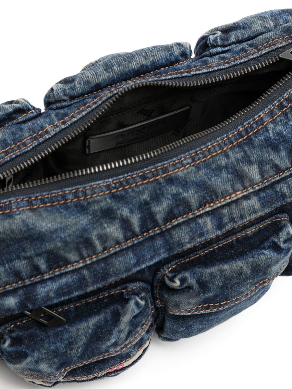 Diesel Re-Edition Travel 3000 denim shoulder bag - Image 5