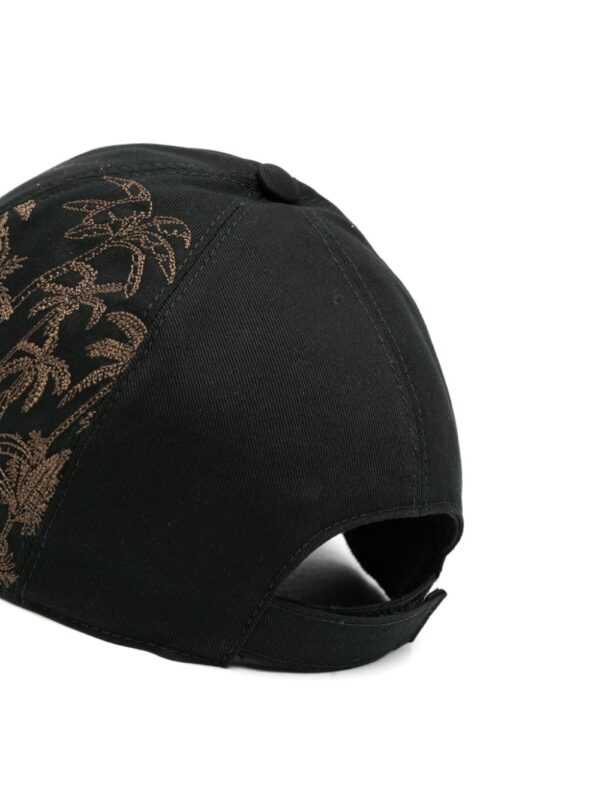 Emporio Armani palm tree-embroidered cotton cap - Image 2