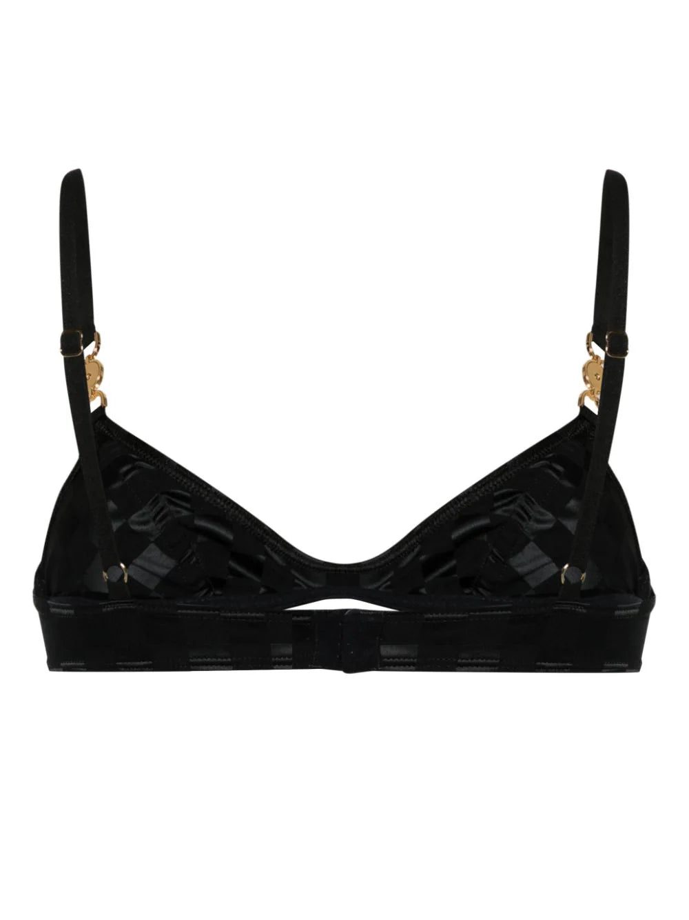 Versace checkerboard-print underwire balconette bra - Image 2