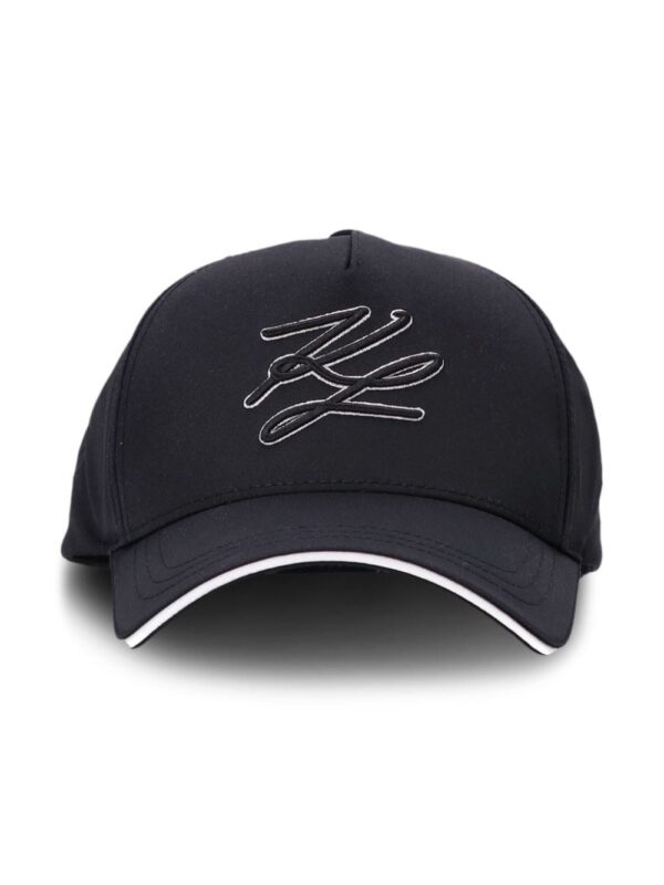 Karl Lagerfeld monogram-embroidered baseball cap - Image 2