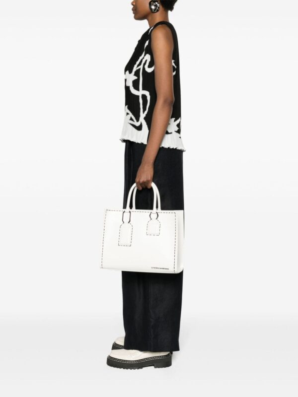 Emporio Armani trompe l'oeil stitching-print tote bag - Image 2