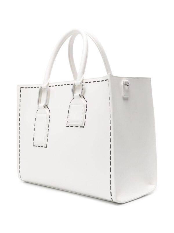 Emporio Armani trompe l'oeil stitching-print tote bag - Image 3
