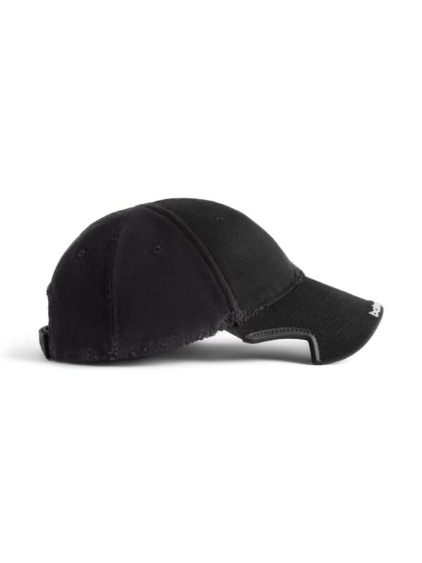 Balenciaga logo-embroidered cut-out cap - Image 3