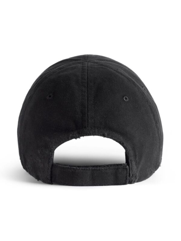 Balenciaga logo-embroidered cut-out cap - Image 4