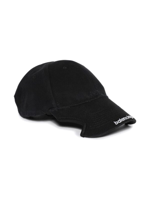 Balenciaga logo-embroidered cut-out cap - Image 2
