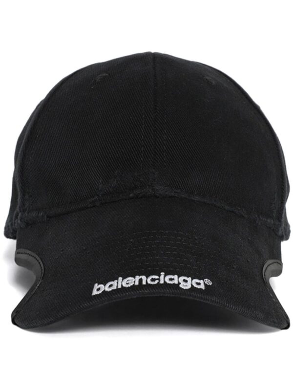Balenciaga logo-embroidered cut-out cap