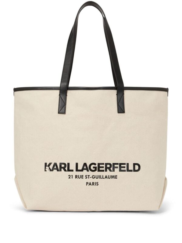 Karl Lagerfeld Rue St-Guillaume canvas tote bag