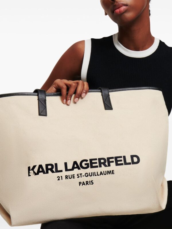 Karl Lagerfeld Rue St-Guillaume canvas tote bag - Image 5