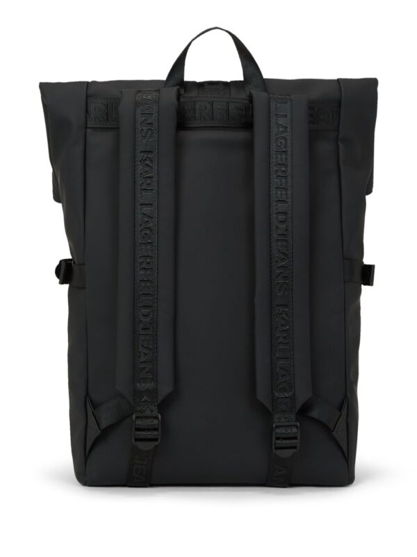 Karl Lagerfeld Jeans logo-print roll-top backpack - Image 3