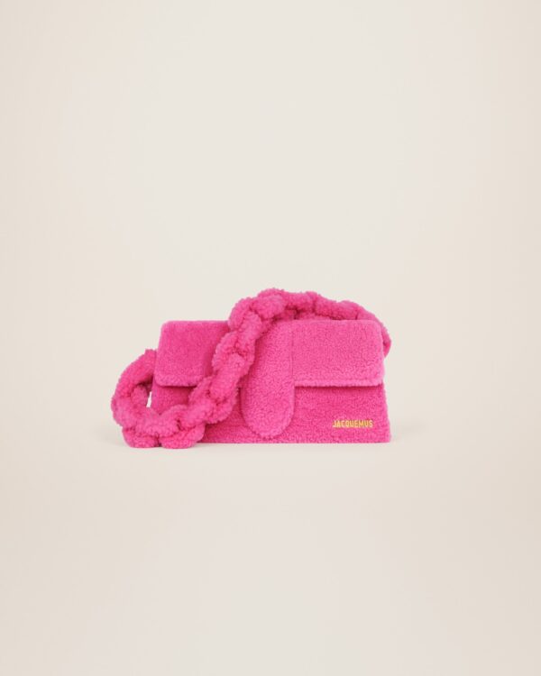 Jacquemus Le Bambidou  Shearling flap bag.