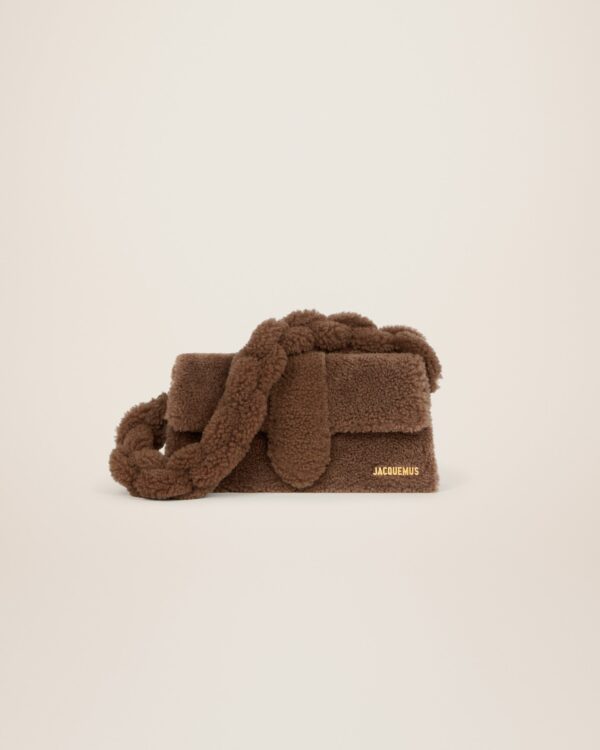 Jacquemus Le Bambidou  Shearling flap bag.