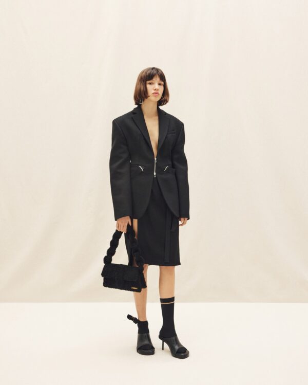 Jacquemus Le Bambidou  Shearling flap bag. - Image 6