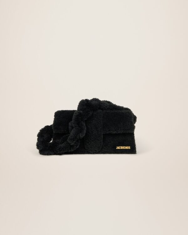 Jacquemus Le Bambidou  Shearling flap bag.