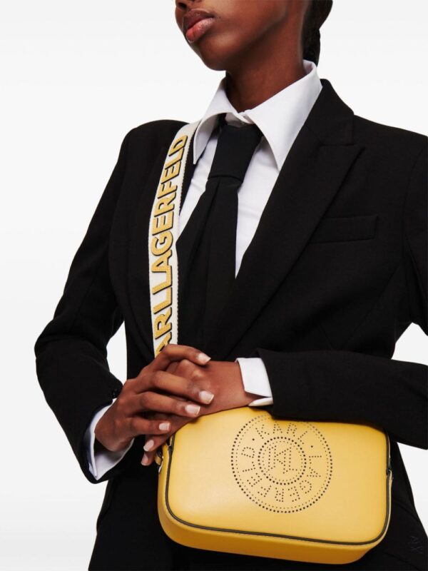Karl Lagerfeld K/Circle perforated-logo camera bag - Image 2