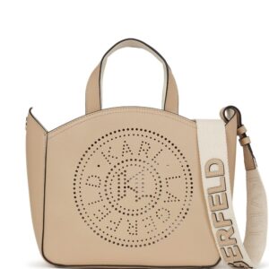 Karl Lagerfeld K/Circle perforated-logo tote bag