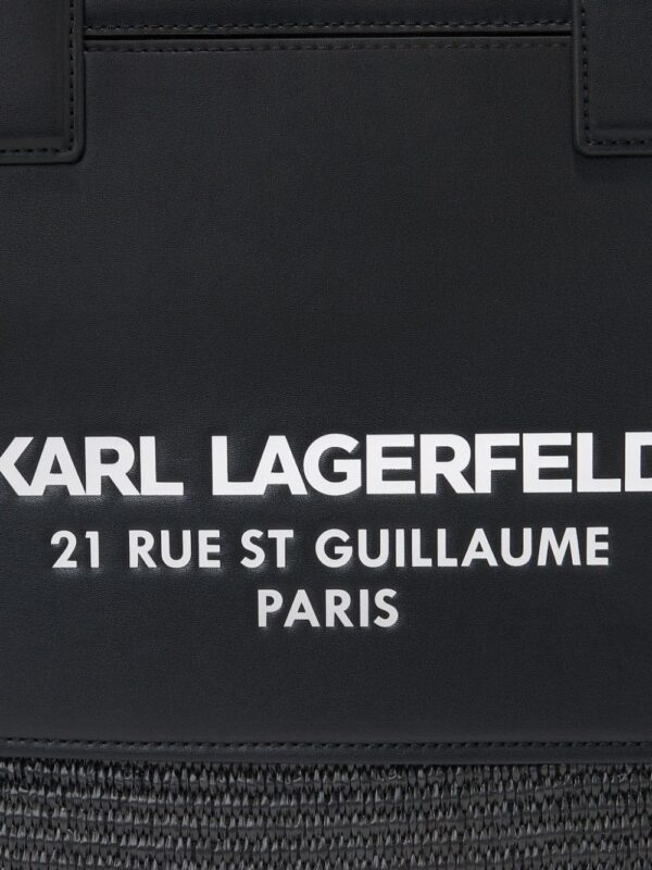 Karl Lagerfeld Rue St-Guillaume raffia tote bag - Image 3