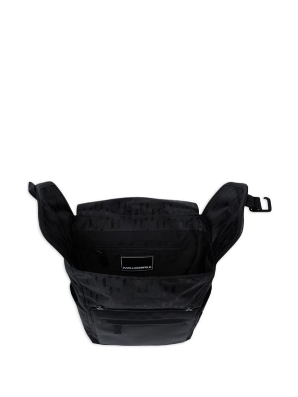 Karl Lagerfeld K/Etch buckled backpack - Image 4