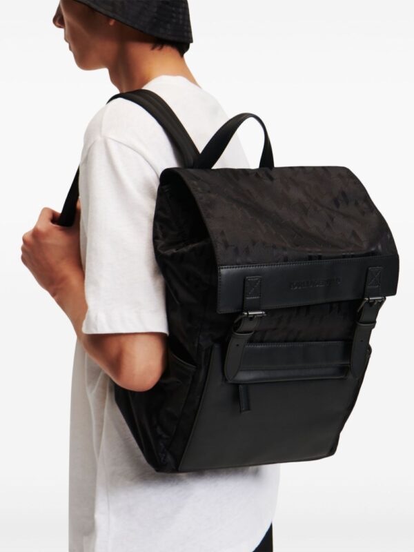 Karl Lagerfeld K/Etch buckled backpack - Image 3