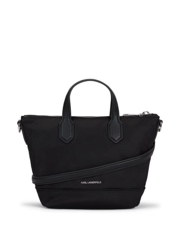 Karl Lagerfeld small K/Signature logo-appliqué tote bag - Image 2