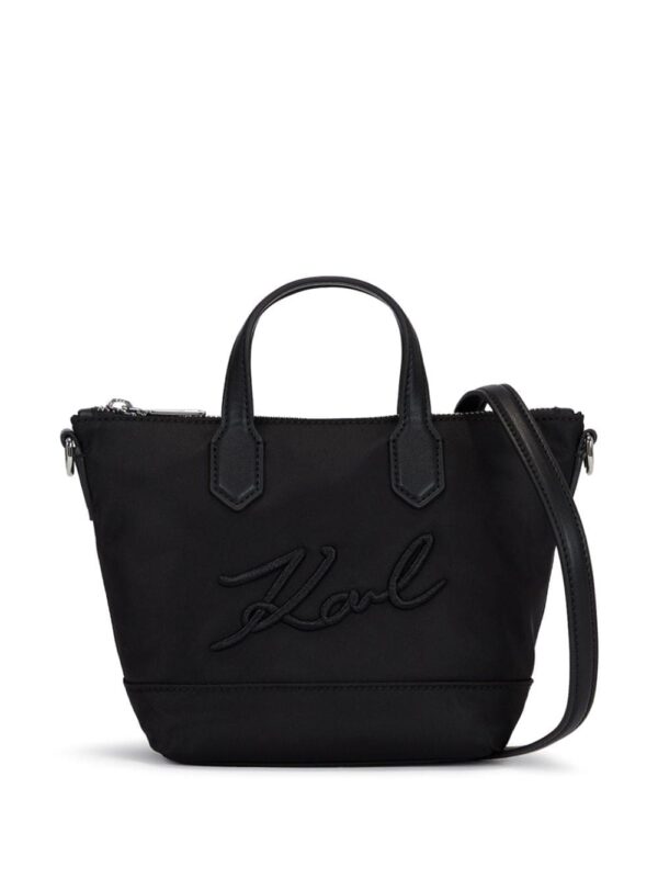 Karl Lagerfeld small K/Signature logo-appliqué tote bag
