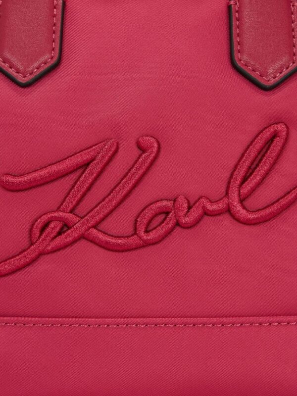 Karl Lagerfeld small K/Signature logo-appliqué tote bag - Image 3